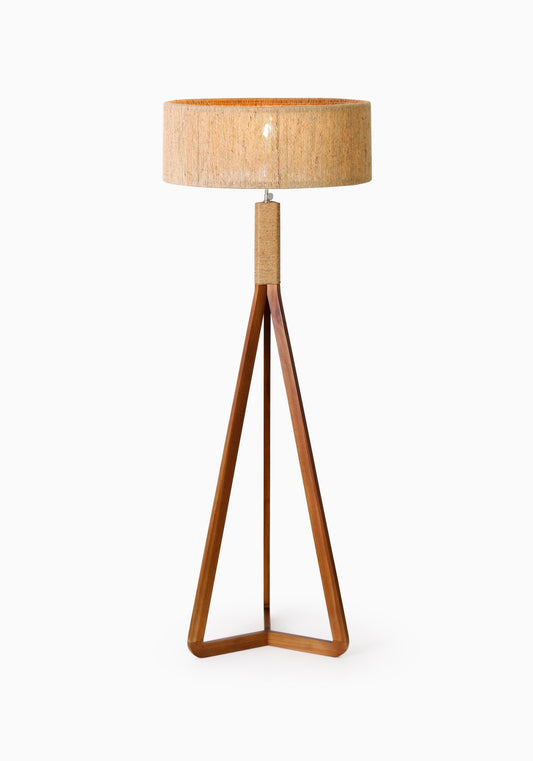 Mahina Floor Lamp with Jute shade lamp